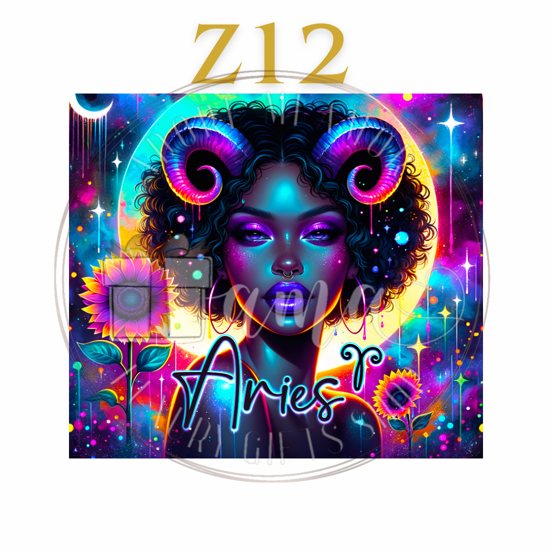 Zodiac Tumbler Black Girl Edition