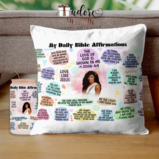 Daily Bible Affirmations Pillow