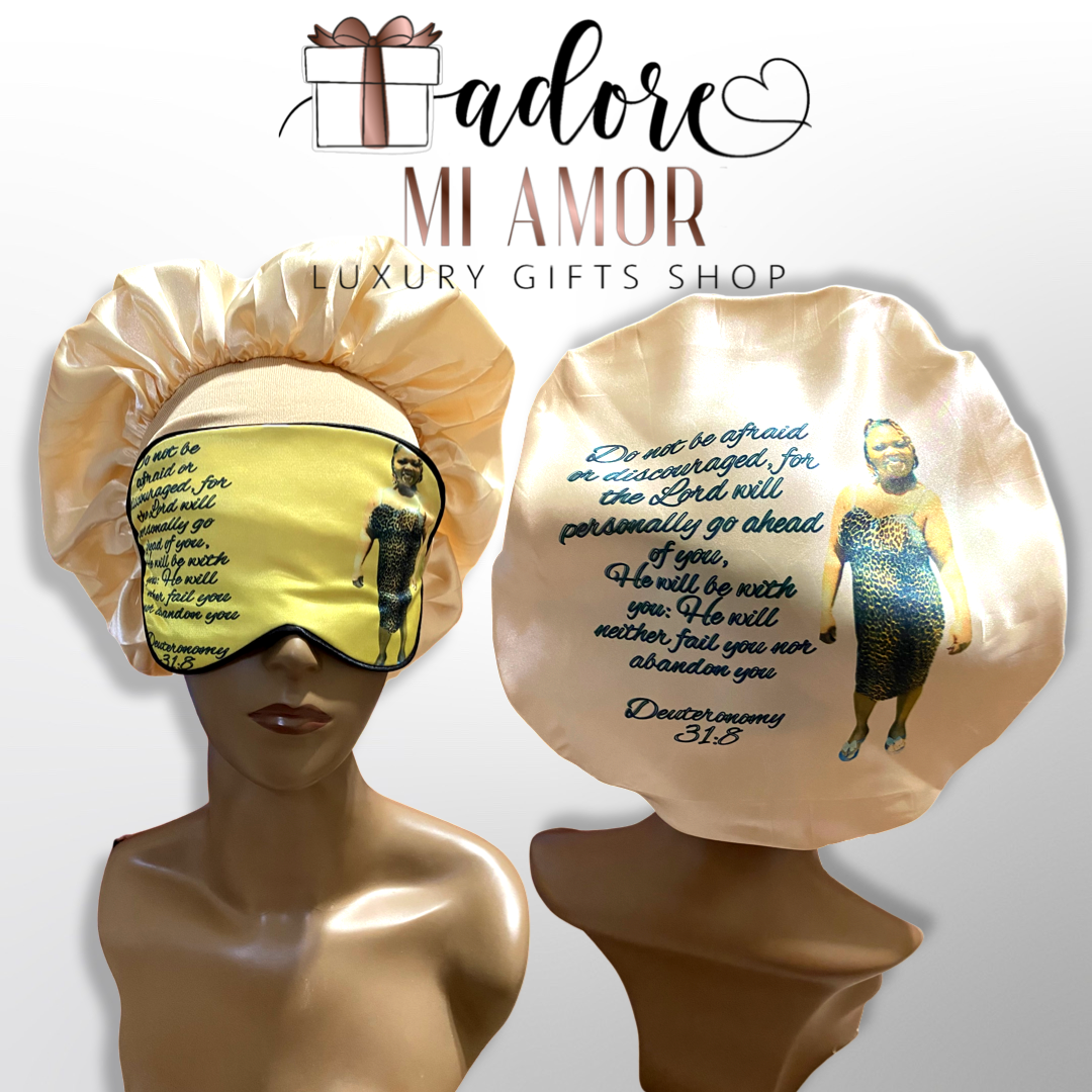 Bonnet and Sleeping Mask Set