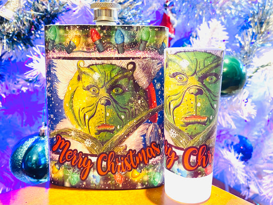 Flask and Shot Glass Set